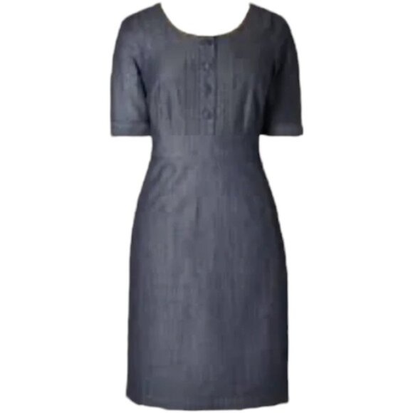 Boden Dresses & Skirts - Boden Westbourne Chambray Denim Fit/Flare Dress - Blue - 12